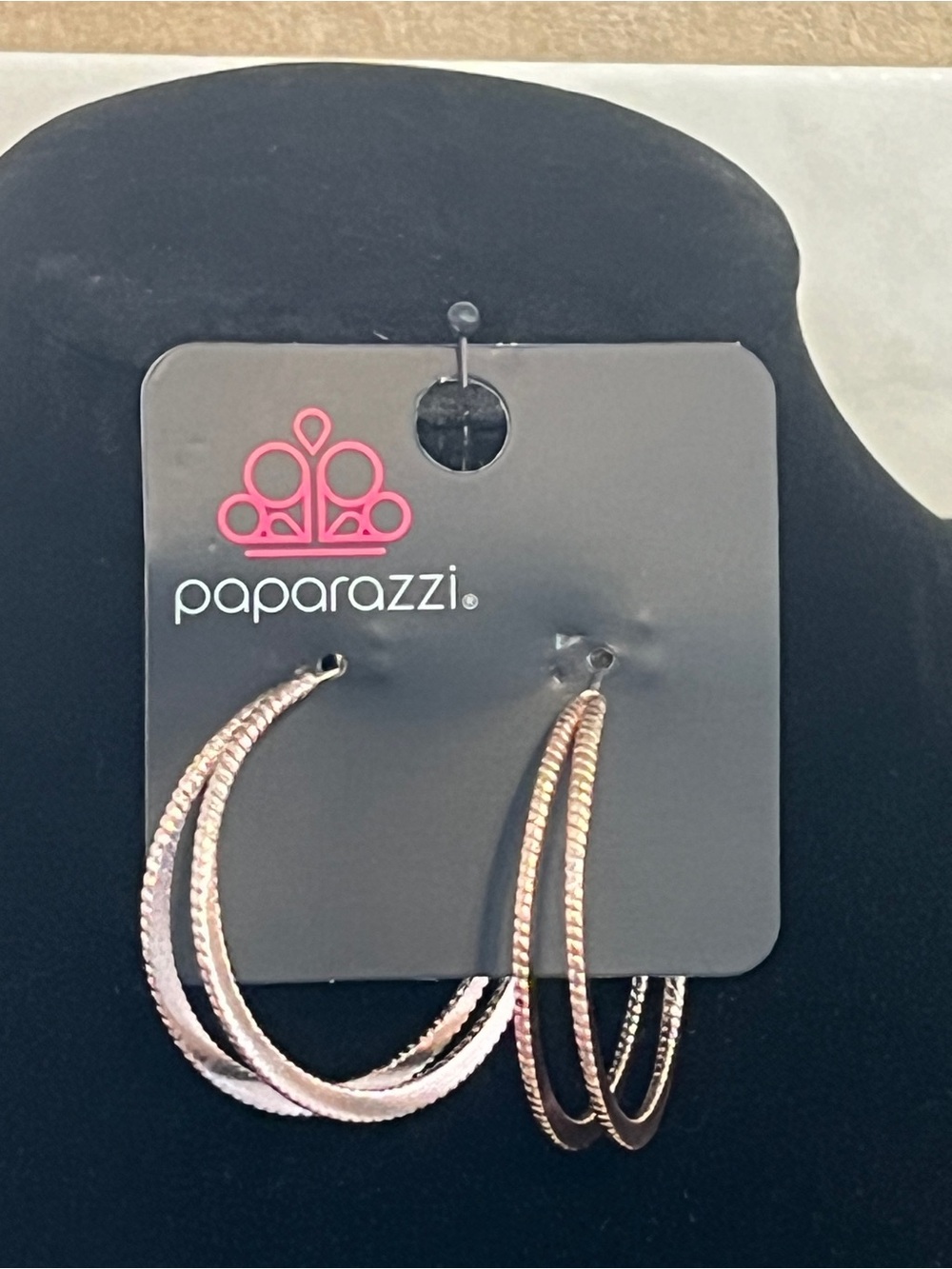 Paparazzi Rose Gold Layered Hoop Earrings